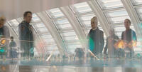 John C. Reilly as Rhomann Dey and Glenn Close as Nova Prime in "Guardians of the Galaxy."