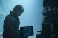 Chris Pratt on the set of "Guardians of the Galaxy."