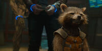 Rocket Racoon voiced by Bradley Cooper in "Guardians of the Galaxy."