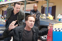 Nicolas Cage as Will Montgomery, Matt Nolan as Tessler and Marcus Lyle Brown as Matthews in "Stolen."