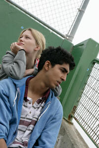 Ashley Hinshaw as Angelina and Dev Patel as Andrew in "About Cherry."