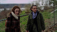 Rachel Brosnahan and Reyna De Courcy in "Coming Up Roses."
