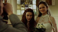 Rachel Brosnahan and Shannon Esper in "Coming Up Roses."