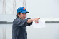 J.C. Chandor on the set of "All Is Lost."