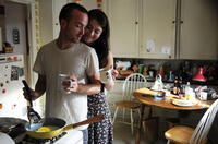 Aaron Paul as Charlie Hannah and Mary Elizabeth Winstead as Kate Hannah in "Smashed."