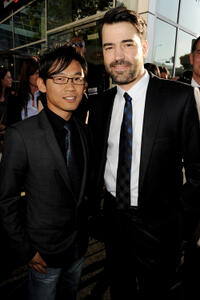 Director James Wan and Ron Livingston at the California premiere of "The Conjuring."