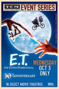 Poster art for "E.T. The Extra-Terrestrial 30th Anniversary Event."