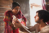 Shriya Saran and Satya Bhabha in "Midnight's Children."