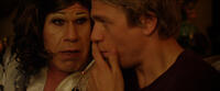Ron Perlman as Phyliss and Charlie Hunnam as Frank in "3, 2, 1... Frankie Go Boom."