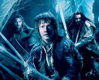 A scene from "The Hobbit: The Desolation of Smaug."
