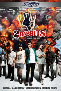 Poster art for "Two Rabbits."
