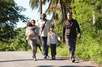 Eva Longoria, Forest Whitaker and Andy Garcia in "A Dark Truth."