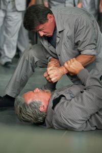 Sylvester Stallone and Arnold Schwarzenegger in "Escape Plan."