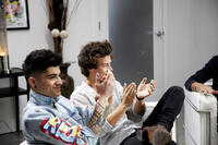 Zayn Malik and Harry Styles in "One Direction: This Is Us."