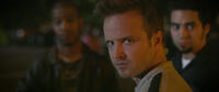 Scott Mescudi as Benny, Aaron Paul as Tobey Marshall and Ramon Rodriguez as Joe Peck in "Need For Speed."