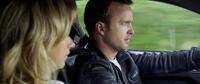 Imogen Poots as Julia Bonet and Aaron Paul as Tobey Marshall in "Need For Speed."