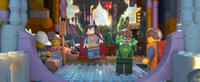 Green Lantern and Emmet in "The LEGO Movie."