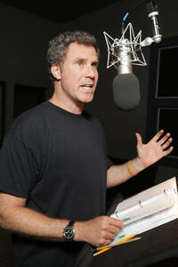 Will Ferrell on the set of "The LEGO Movie."