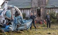 Emily Blunt as Rita and Tom Cruise as Cage in "Edge of Tomorrow."
