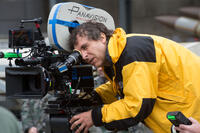 Director Doug Liman on the set of "Edge of Tomorrow."