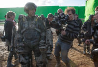 Tom Cruise and director Doug Liman on the set of "Edge of Tomorrow."