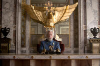 Donald Sutherland as President Snow in "The Hunger Games: Mockingjay, Part 1."