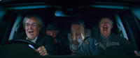 Jim Broadbent as Timothy Cavendish, Robert Fyfe as Mr. Meeks, Amanda Walker as Veronica and Ralph Riach as Ernie in "Cloud Atlas."
