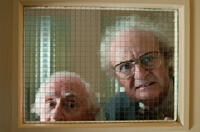 Robert Fyfe as Mr. Meeks and Jim Broadbent as Timothy Cavendish in "Cloud Atlas."