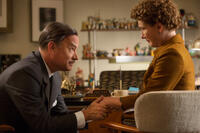 Tom Hanks as Walt Disney and Emma Thompson as P.L. Travers in "Saving Mr. Banks."