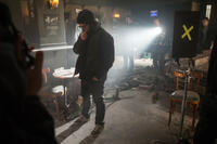 Director Edgar Wright on the set of "The World's End."