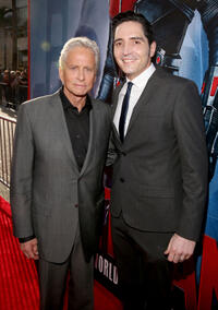 Michael Douglas and David Dastmalchian at the California world premiere of "Ant-Man."
