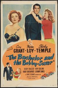 Poster art for "The Bachelor and The Bobby-Soxer."