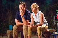 Jason Sudeikis as David Clark and Jennifer Aniston as Rose O'Reilly in "We're the Millers."