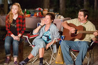Molly Quinn as Melissa Fitzgerald, Kathryn Hahn as Edie Fitzgerald and Nick Offerman as Don Fitzgerald in "We're the Millers."