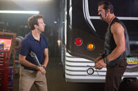 Jason Sudeikis as David Clark and Matthew Willig as One-Eye in "We're the Millers."