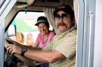 Kathryn Hahn as Edie Fitzgerald and Nick Offerman as Don Fitzgerald in "We're the Millers."