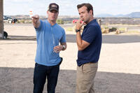 Director Rawson Marshall Thurber and Jason Sudeikis on the set of "We're the Millers."