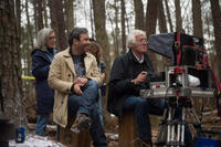 Director Denis Villeneuve and Roger A. Deakins on the set of "Prisoners."