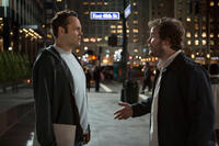 Vince Vaughn as David Wozniak and Chris Pratt as Brett in "Delivery Man."