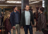 Britt Robertson as Kristen, Amos VanderPoel as Taylor, Jack Reynor as Josh and Vince Vaughn as David Wozniak in "Delivery Man."