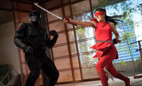Ray Park as Snake Eyes and Elodie Yung as Jinx in "G.I. Joe: Retaliation."