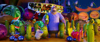 A scene from "Cloudy with a Chance of Meatballs 2."