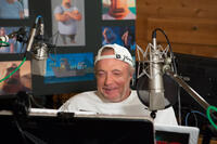 James Caan on the set of "Cloudy with a Chance of Meatballs 2."