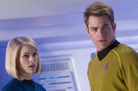 Alice Eve and Chris Pine in "Star Trek into Darkness: An IMAX 3D Experience."