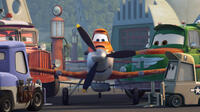 Dottie voiced by Teri Hatcher, Dusty voiced by Dane Cook and Chug voiced by Brad Garrett in "Planes."