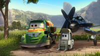 Chug voiced by Brad Garrett and Skipper voiced by Stacy Keach in "Planes."