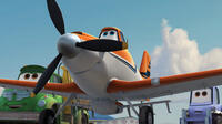 Chug voiced by Brad Garrett, Dusty voiced by Dane Cook and Dottie voiced by Teri Hatcher in "Planes."