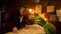 Ricky Gervais as Dominic Badguy and Constantine in "Muppets Most Wanted."