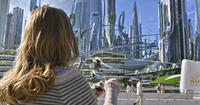 Britt Robertson in "Tomorrowland."