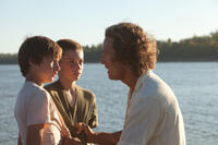 Tye Sheridan, Jacob Lofland and Matthew McConaughey in "Mud."
